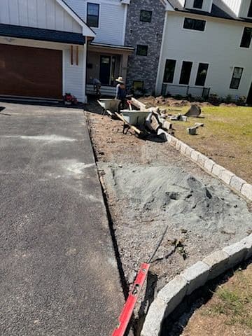 Lexington Driveway Transformation with Cobblestone image